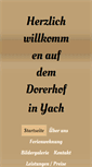 Mobile Screenshot of dorerhof-yach.de