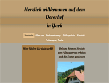 Tablet Screenshot of dorerhof-yach.de